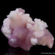 Aragonite on Aragonite var. Cobaltoan