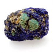 Chessylite ( Azurite ) + Cuprite.