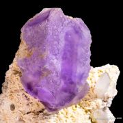 Fluorite on Dolomite and Quartz