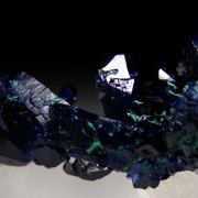 Azurite with Malachite