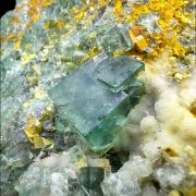 Fluorite, quartz MONGOLIA