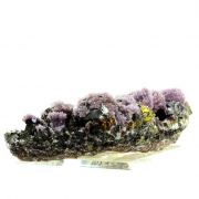 Quartz Amethyst, Chalcopyrite, Sphalerite.