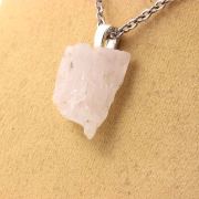 Raw Kunzite Necklace. 20.43 ct.