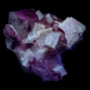 Fluorite, siderite, calcite, quartz