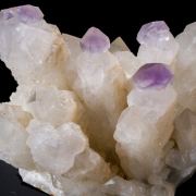 Amethyst on Quartz Scepter