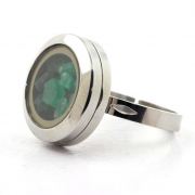 Raw Emerald Ring.