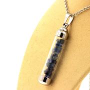 Raw Kyanite necklace.