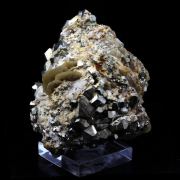 Siderite, Quartz, Pyrite.