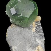 Fluorite (phantom) with Calcite