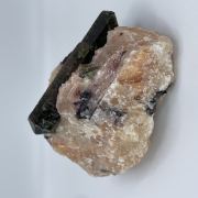 Fluorapatite on Calcite