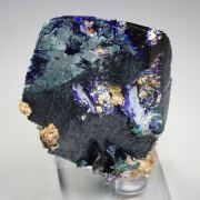 AZURITE, MALACHITE pseudomorph