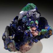 Azurite with Malachite