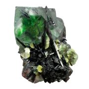 Fluorite, tourmaline, muscovite