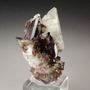 gem AXINITE-Fe, QUARTZ