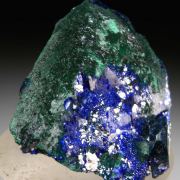 Azurite with Malachite