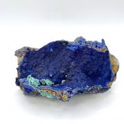 Azurite with Malachite