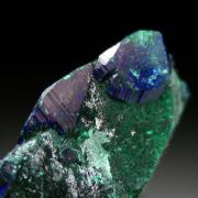 Azurite with Malachite