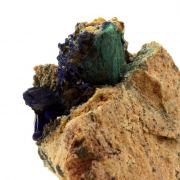 Chessylite ( Azurite ) + Malachite.