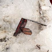 Brookite  on Quartz