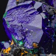 Azurite with Malachite