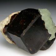 Prehnite on Andradite