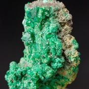 Cuprian Adamite with Ferrilotharmeyerite