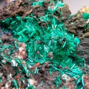 Brochantite with Linarite