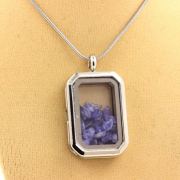 Raw Tanzanite Necklace.