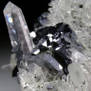 Galena on Quartz with Chlorite