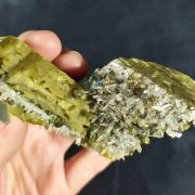 QUARTZ and PYRITE on SIDERITE - France