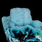 Quartz-coated Chrysocolla after Malachite