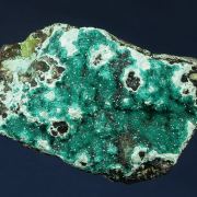 Dioptase on Chrysocolla