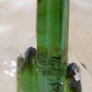 Tourmaline on Quartz