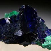 Azurite with Malachite