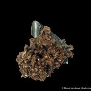 Vivianite on Siderite