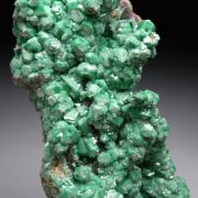 Zincolivenite (Cuprian Adamite) on Quartz