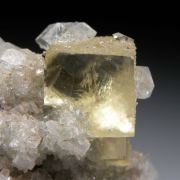 Calcite with Apophyllite