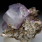 Fluorite with Arsenopyrite