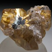 Rutile, Hematite in Quartz