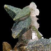 Pyrite in and on Calcite