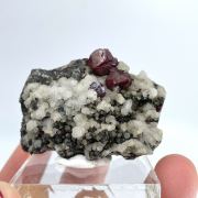 Proustite and Calcite