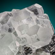 Fluorite  on Sphalerite