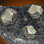 Pyrite  on Hematite