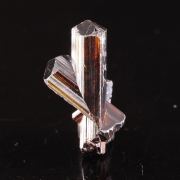 Rutile (superb GEMMY{!} reticulated floater twinned crystal group - Diamantina, Minas Gerais, Brazil