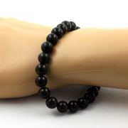 Black Obsidian Bracelet 8 mm Beads.