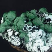 Malachite on Chrysocolla