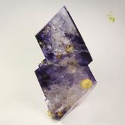 FLUORITE with PHANTOMS, QUARTZ - floater