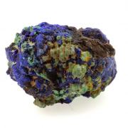 Chessylite ( Azurite ) + Cuprite.