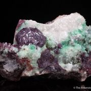 Cuprite with Dolomite and Malachite