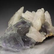 FLUORITE with PHANTOMS, CALCITE